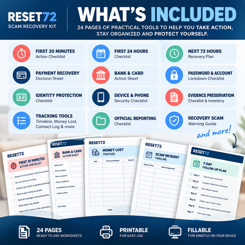 RESET72 – First 72 Hours Scam Recovery Kit